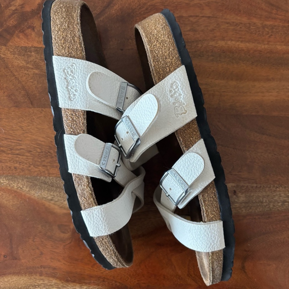 Birki’s Mayori-Style 245 White Strappy Sandal size 7 - Picture 5 of 8